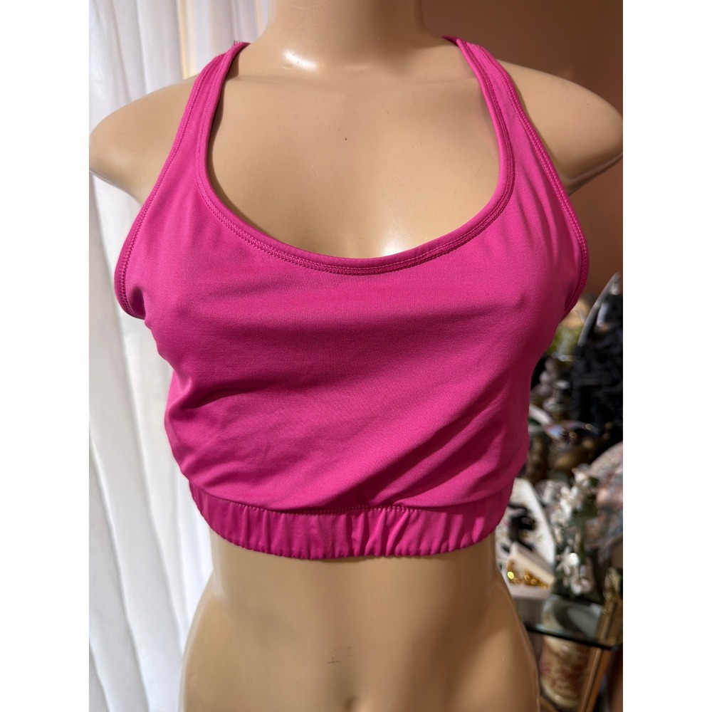 C9 Champion Womens‎ Hot Pink Racerback Sports Bra Scoop Neck Activewear